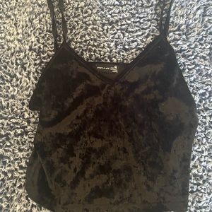 Black Velvet Top